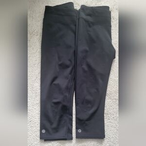 Athleta Black Pants With Bqck Zipper Pockect- 2 Pairs